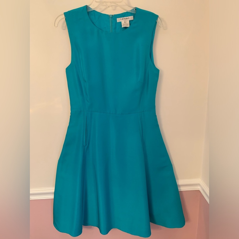 L K Bennett London A-line dress.  100% silk.